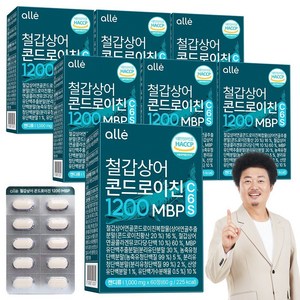 철갑상어 연골 콘드로이친 1200 MBP 식약청 HACCP 알레, 60정, 7개