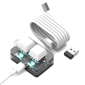 기계식 매크로 키보드 단축키 키보드 프로그레밍 키보드 편집 한손 사용 3모드 연결 2.4G 수신기 배치