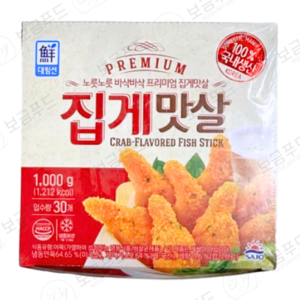 사조대림 [대림냉동] 프리미엄집게맛살 1 000g x4개, 1kg, 4개