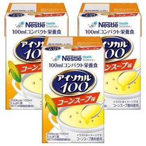 네슬레헬스사이언스 아이소카르 100 콤팩트 영양식 콘스프 맛, 100ml, 3개