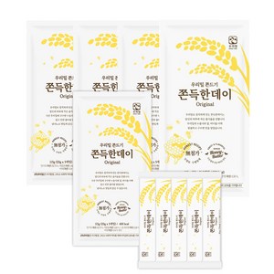 우리밀 쫀득한데이 오리지널 국산 쫀드기 무첨가, 115g, 5개