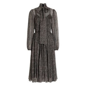 돌체앤가바나 셰브런 타이 드레스, 블랙계열+화이트계열, Italy 44(KR 66)