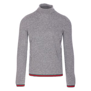 구찌 터틀 넥 로고 디테일 스웨터, 그레이계열, Standard XL(KR 115)