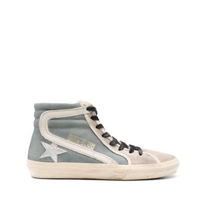 골든 구스 슬라이드 스웨이드 스니커즈, Italy 37(KR 245), 블루계열+그레이계열