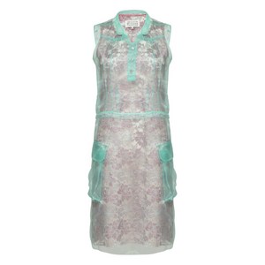 메종 마르지엘라 레이어드 미니 드레스, 그레이계열+그린계열, Italy 38(KR 55)