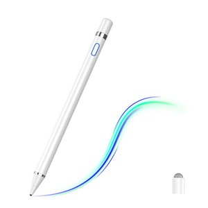 JAMJAKE 정전식 스타일러스 펜 스마트 터치펜 아이패드/스마트폰 전기종 호환 2in1 듀얼 펜촉+펜캡 디자인 정전기 방지 장갑 포함 SP6