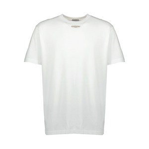 디올 로고 디테일 크루 넥 티셔츠