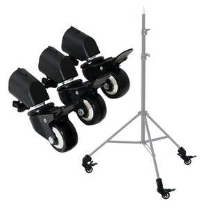 알파믹 조명 스탠드 휠 캐스터 방송 촬영 카메라 삼각대 A스탠드 바퀴