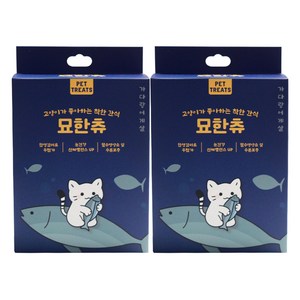 펫트리츠 묘한츄 대용량 고양이 간식, 450g, 2개, 가다랑어&게살
