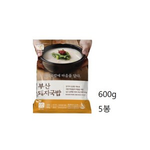 참도깨비 부산 돼지국밥 600g x5봉 + 양념다대기5봉, 1세트