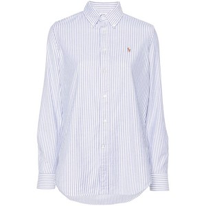 폴로랄프로렌 폴로 포니 자수 셔츠, 화이트계열+블루계열, US 8(KR 66)