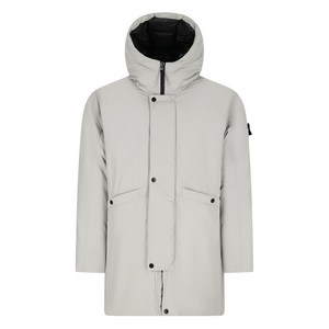 스톤 아일랜드 후드 파카 코트