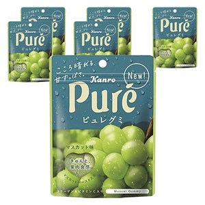 칸로 KANRO 퓨레 구미 머스캣 맛 젤리 56g 6봉지