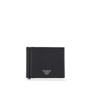 엠포리오아르마니 로고 장식 머니클립 지갑