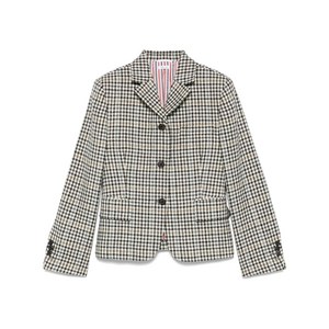 톰 브라운 건클럽 체크 재킷