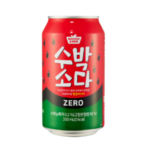 보람바이오 수박소다 제로(뚱뚱), 24개, 350ml