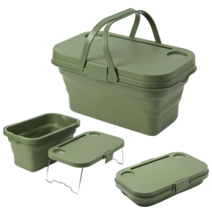 셀레브라 캠핑 폴딩박스 보조테이블, 카키/KHAKI