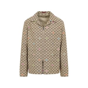 구찌 GG 모노그램 체스트 포켓 재킷, 베이지계열+브라운계열, Italy 50(KR 110)