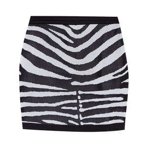 발망 지브라 프린트 스커트, 블랙계열+화이트계열, France 40(KR 66)