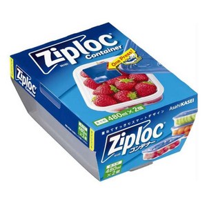 지퍼락 컨테이너 냉장고정리용기 직사각형 480ml