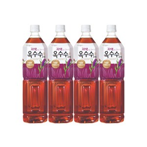 웅진 자색으로 잘빠진 옥수수수염차, 1.5L, 4개