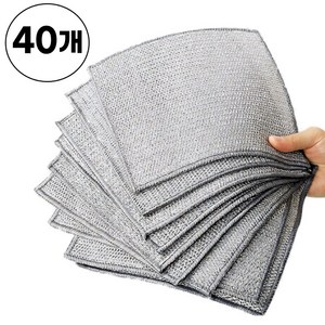 호아인터 노스크래치 찌든때 무흠집 수세미, 40개입, 1세트