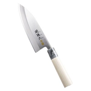 세키마고로쿠 긴쥬 ST 스테인리스 데바 유럽형식도 왼손잡이용, 150mm, 실버 + 우드, 1개