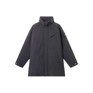 스톤 아일랜드 하이 넥 패치 포켓 코트, 블루계열, Standard S(KR 90)