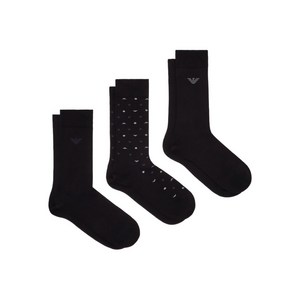 엠포리오아르마니 폴카 도트 로고 양말 3팩 세트