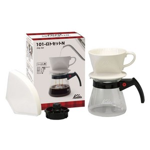 칼리타 101 로토 핸드 드립 세트 N 1-2인용, 드리퍼 + 필터x4..., 300ml, 1개