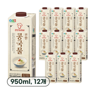 정식품 진한 콩국물, 950ml, 12개