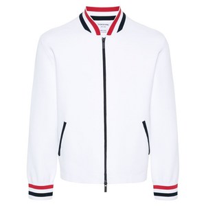 톰 브라운 RWB 스트라이프 니트 봄버 재킷, 화이트계열, Numeric 3(KR 105)