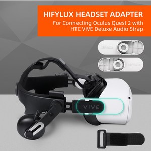 오큘러스퀘스트2 헤드스트랩 VR게임헤드셋 어댑터 연결 Oculus 퀘스트 2 HTC VIVE 디럭스 오디오 스트랩 (D