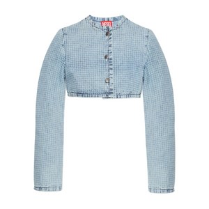 디젤 디테리-S 버튼 크롭 재킷, 블루계열, Standard S(KR 55)