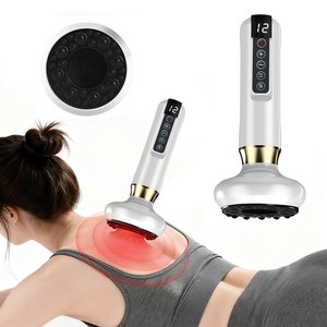 Garrl 전동 괄사기 흡착형 괄사 마사지기 전신 안마기 진공 온열 12단계