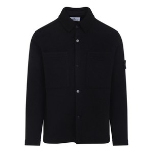 스톤 아일랜드 패치 포켓 울 셔츠, 블랙계열, Standard L(KR 100)