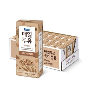 매일유업 매일두유 식이섬유, 190ml, 24개
