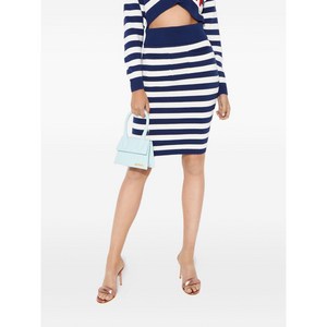 겐조 락 스트라이프 미디 스커트