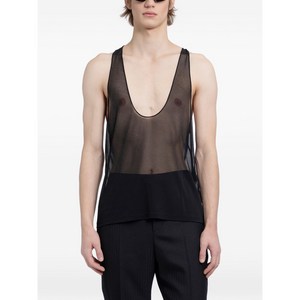 생로랑 실크 모슬린 탱크 탑