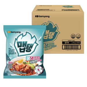 맵탱 삼양 쿨스파이시 비빔면 김치맛 134g, 32개