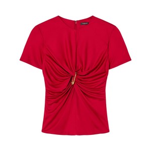 베르사체 세이프티 핀 개더 탑