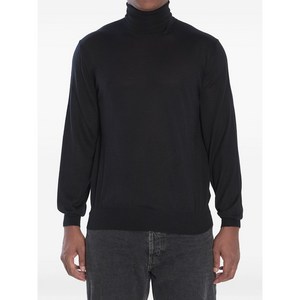 생로랑 터틀넥 울 스웨터, 블랙계열, Standard L