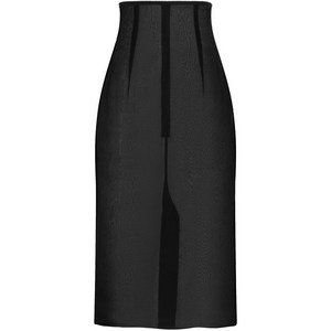 돌체앤가바나 시폰 미디 스커트, 블랙계열, Italy 38(KR 33)