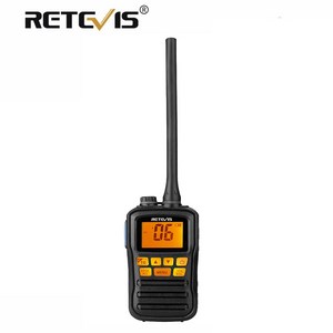 Retevis RM01 VHF 해양 라디오 트랜시버 IP67 방수 휴대용 워키토키 플로트 선박 토크 양방향 라디오 보트 NOAA, 무전기 1개, 1개