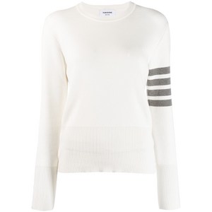 톰 브라운 4 바 스트라이프 크루 넥 스웨터, 화이트계열, Italy 40(KR 55)