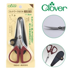 Clove 크로바 컷워크 아플리케 커브형 자수 가위 11.5cm(36-668), 1개