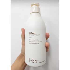 정품 하아르 닥터란 탈모증상완화도움 기능성블랙 계란 샴푸, 1개, 500ml