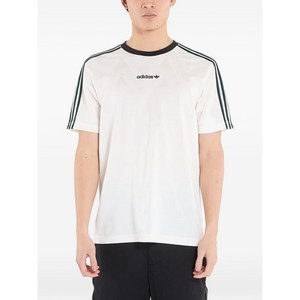 아디다스 스트라이프 디테일 저지 티셔츠, 화이트계열, S(KR 95)