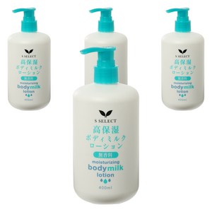 에스셀렉트 고보습 바디 밀크 로션, 400ml, 4개