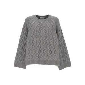 알렉산더맥퀸 케이블 니트 울 스웨터, 그레이계열, Standard S(KR 55)